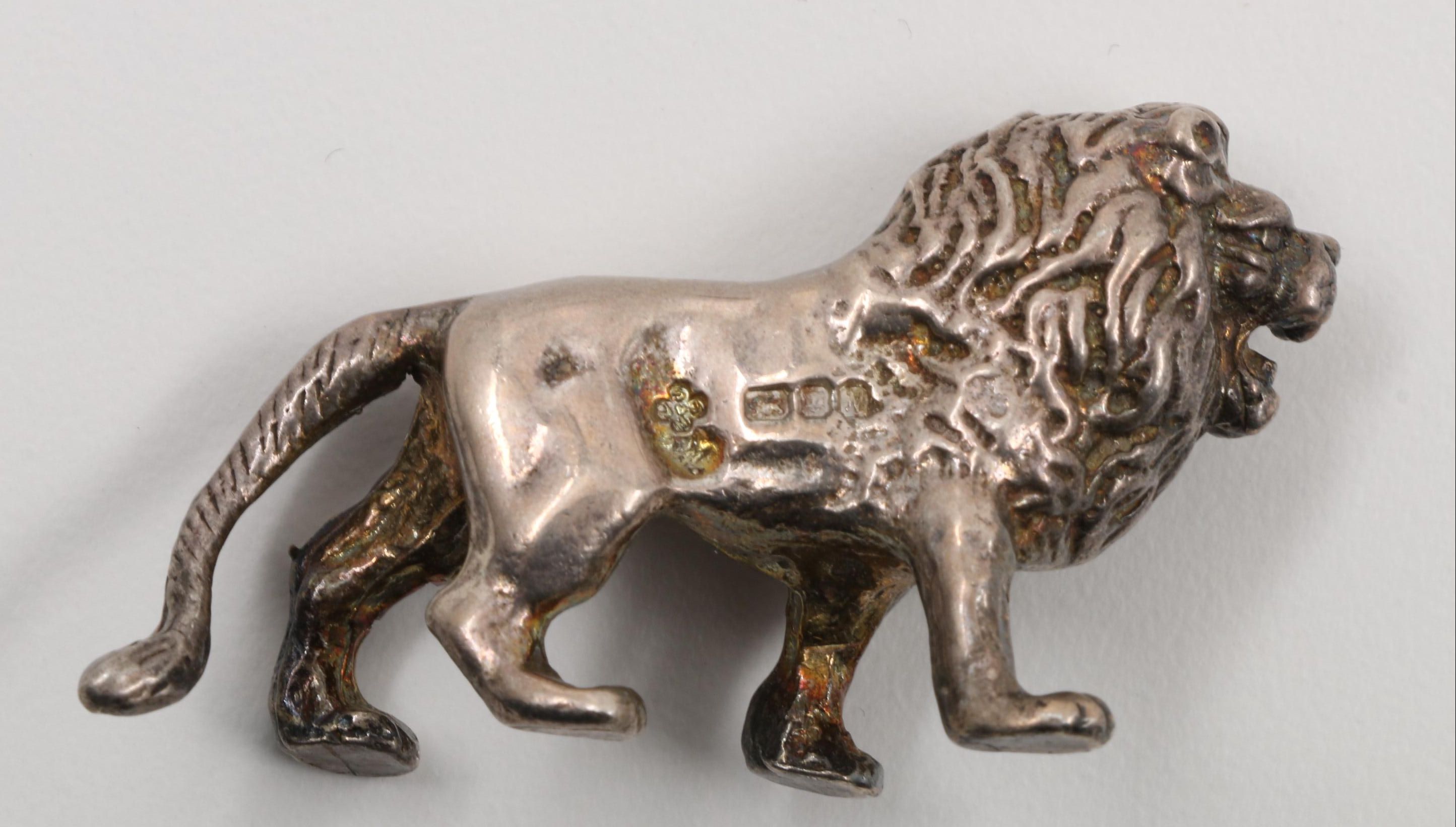 1980s English London Sterling Silver Animal Figurines
