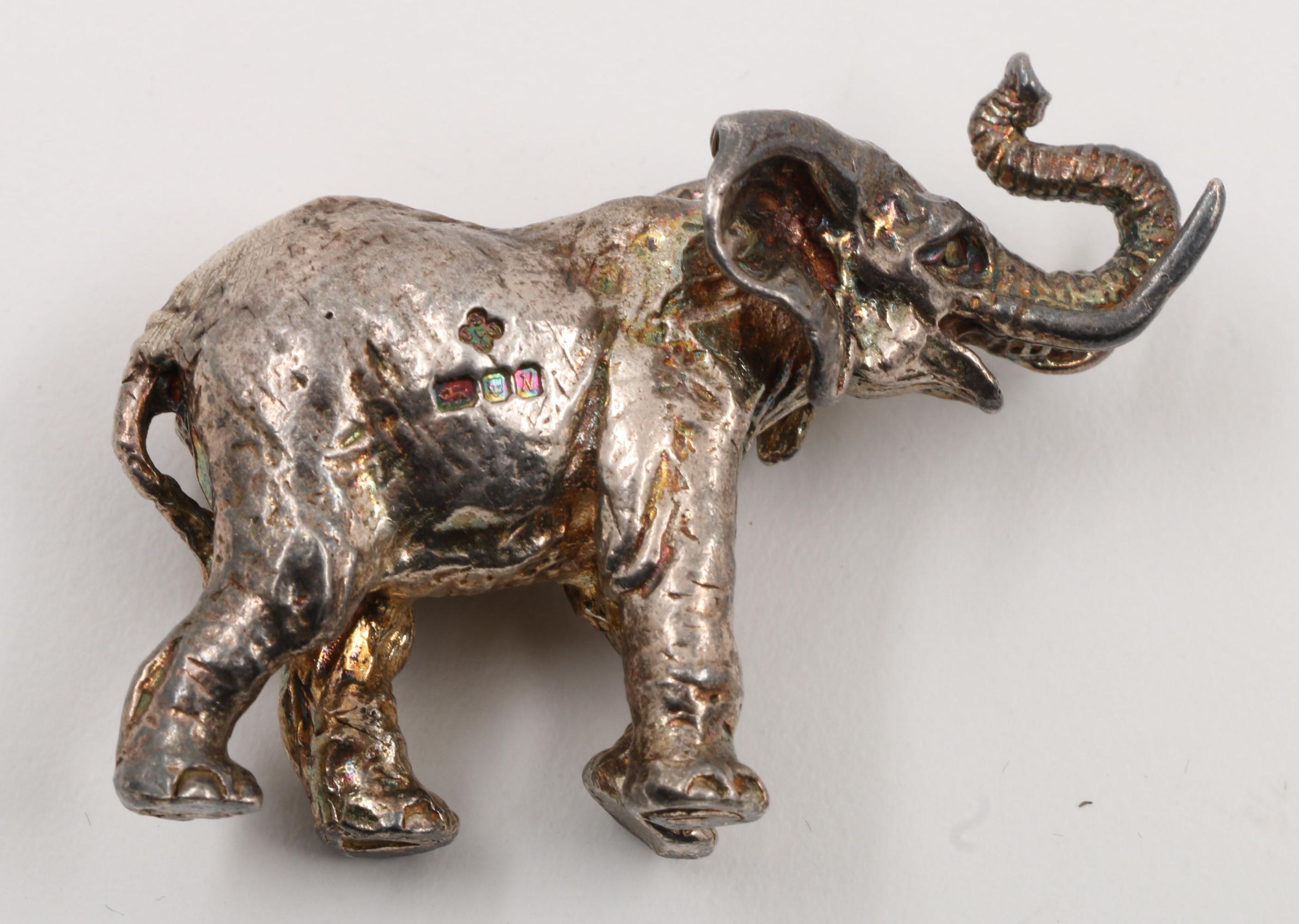 1980s English London Sterling Silver Animal Figurines