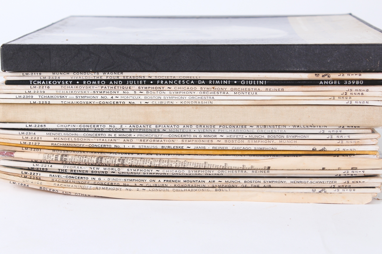 Grouping of Classical Music Vinyl Records