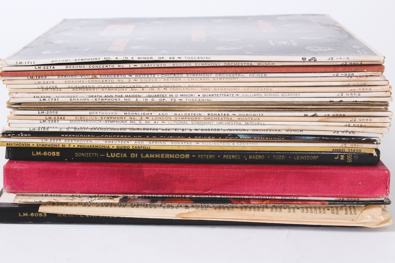 Grouping of Classical Music Vinyl Records