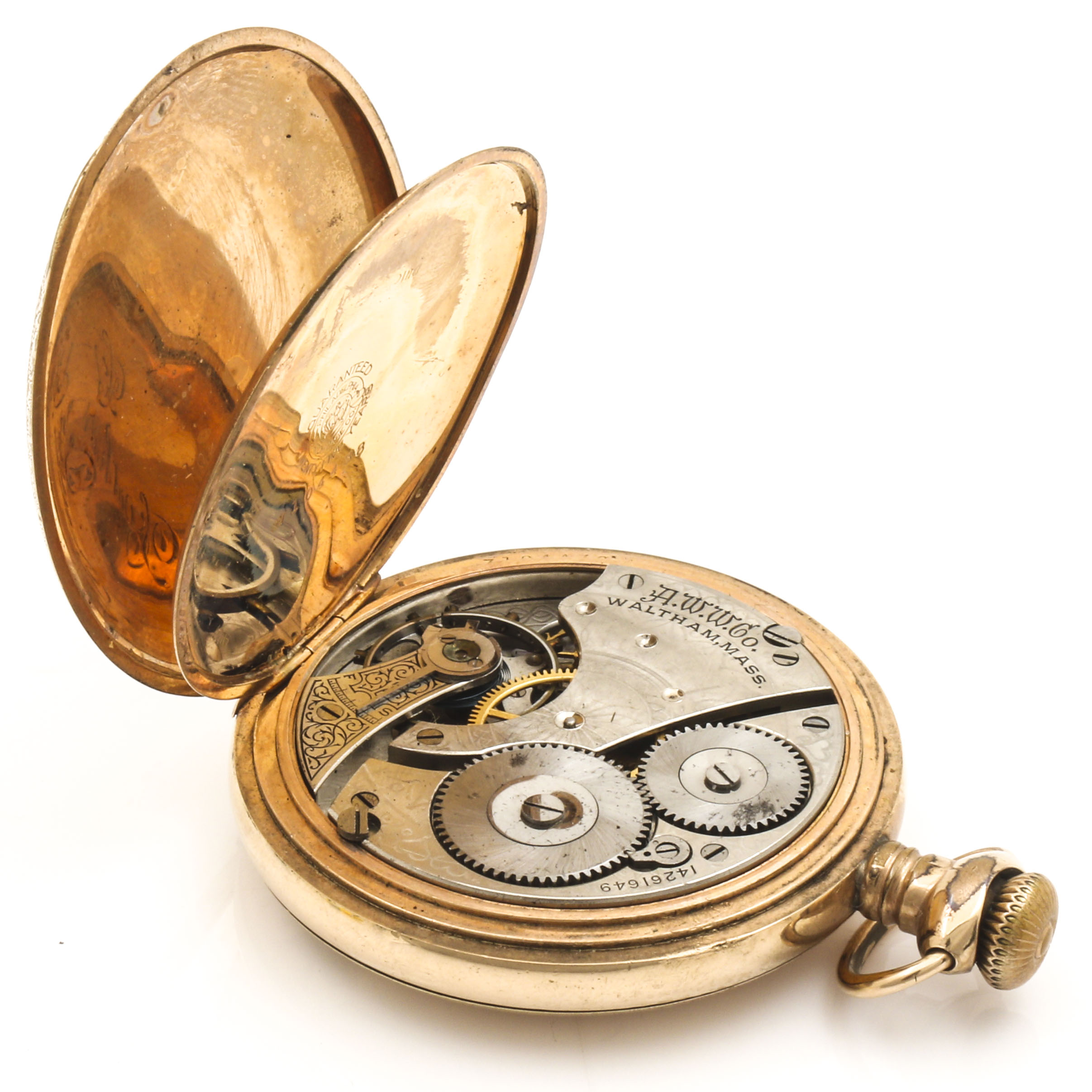 Antique Waltham Hunting Case Pocket Watch