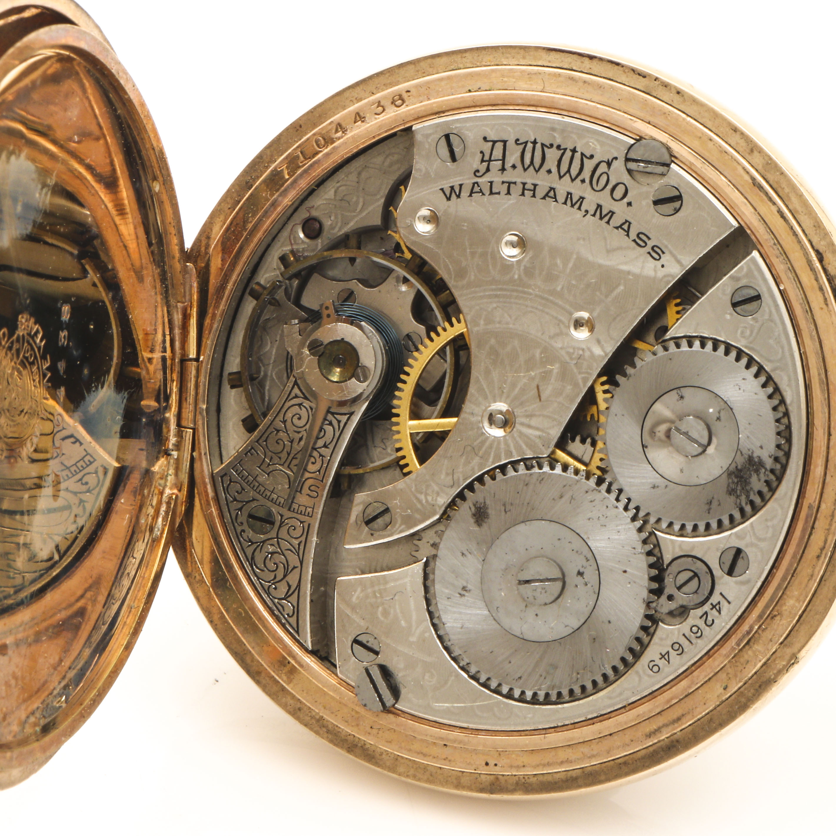 Antique Waltham Hunting Case Pocket Watch