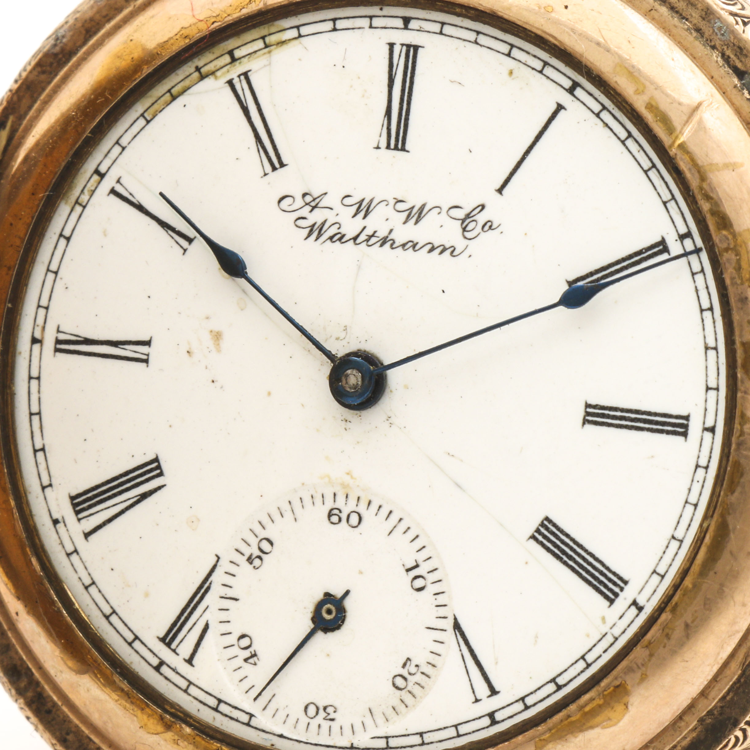 Antique Waltham Hunting Case Pocket Watch