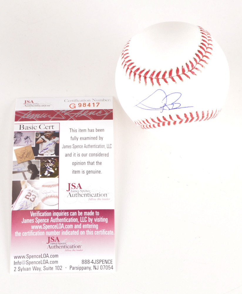 Bauer and Peralta Signed Baseballs  COAs