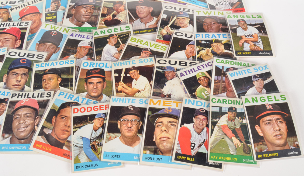 Fifty-Four 1964 Topps Baseball Cards