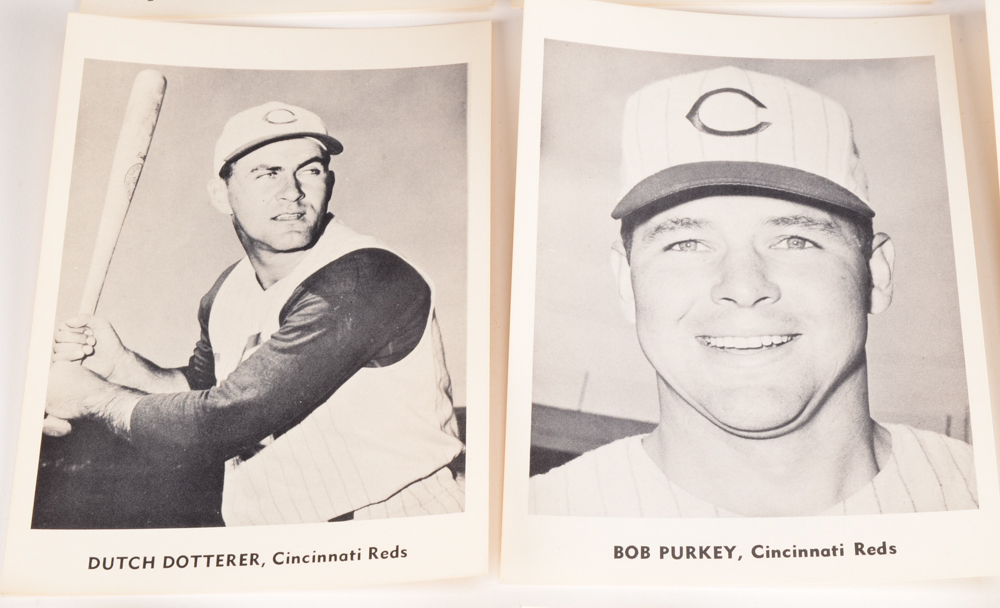 Twelve 1960 Cincinnati Reds Players Photo Prints