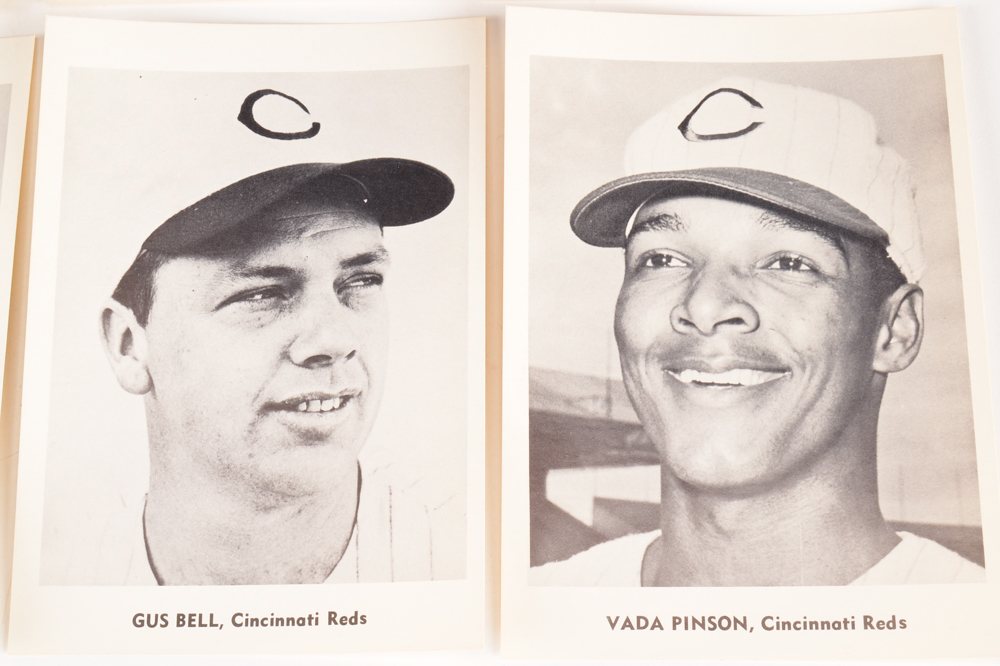 Twelve 1960 Cincinnati Reds Players Photo Prints