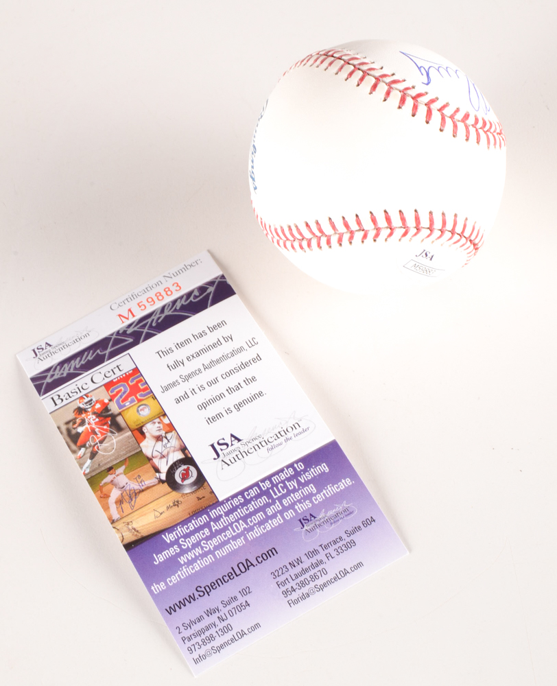 Yasiel Puig Signed Rawlings Signed MLB Baseball JSA COA