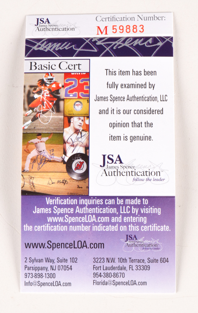 Yasiel Puig Signed Rawlings Signed MLB Baseball JSA COA