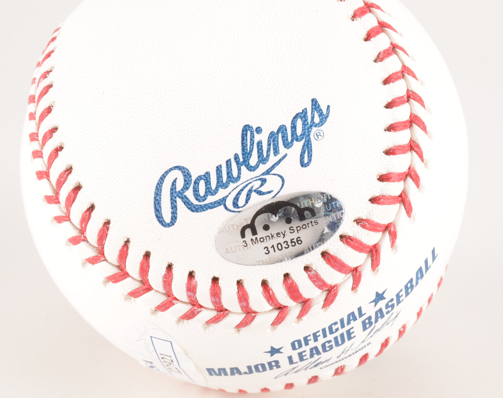 Red Schoendienst Signed Rawlings MLB Baseball JSA COA