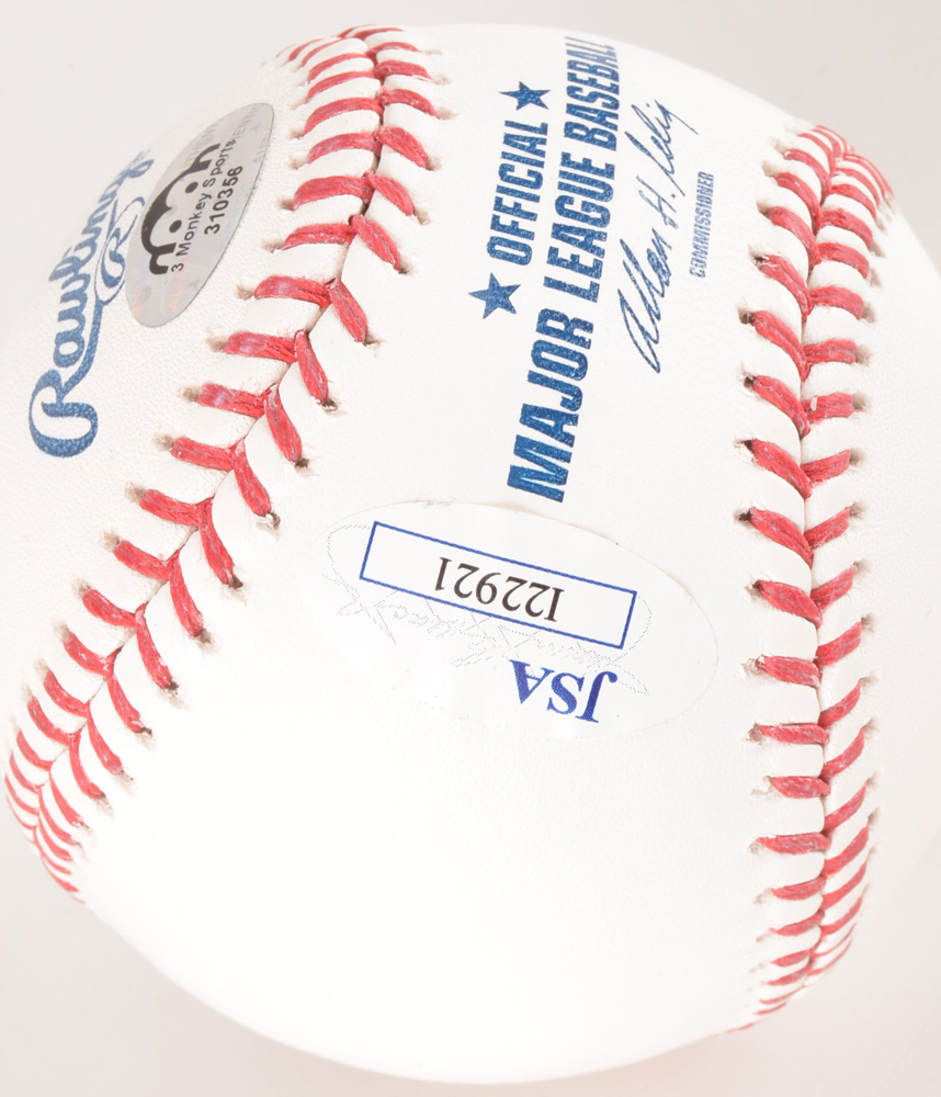 Red Schoendienst Signed Rawlings MLB Baseball JSA COA