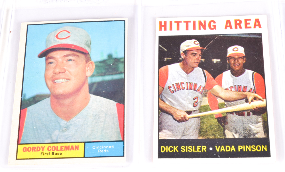 Ten Vintage Bowman and Topps Baseball Cards  Mainly Reds