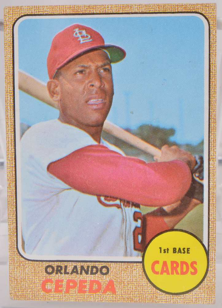 Fifty-Two 1968 Topps Baseball Cards With Brock and Cededa