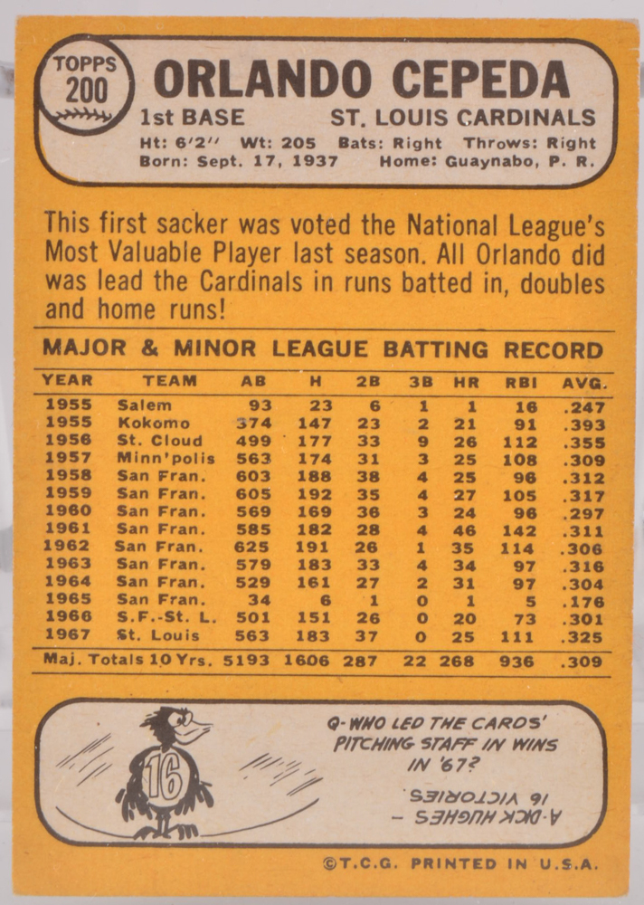 Fifty-Two 1968 Topps Baseball Cards With Brock and Cededa