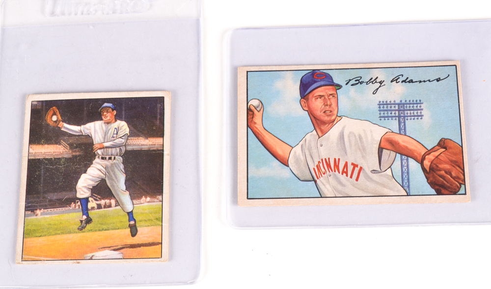 Ten Vintage Bowman and Topps Baseball Cards  Mainly Reds