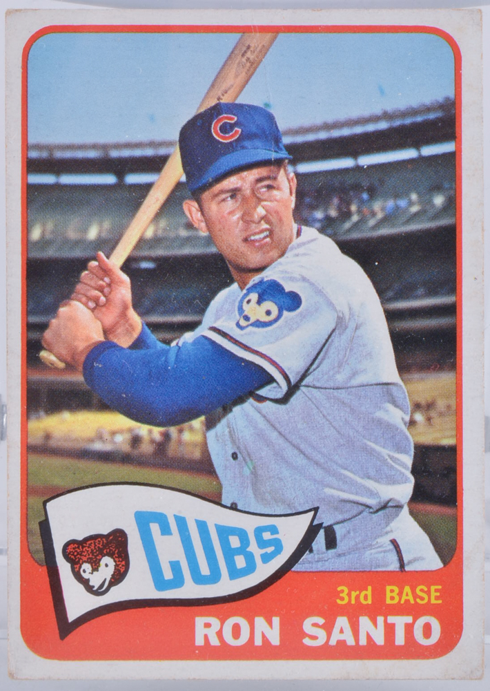 1963, 164, and 1965 Ron Santo Topps Baseball Cards
