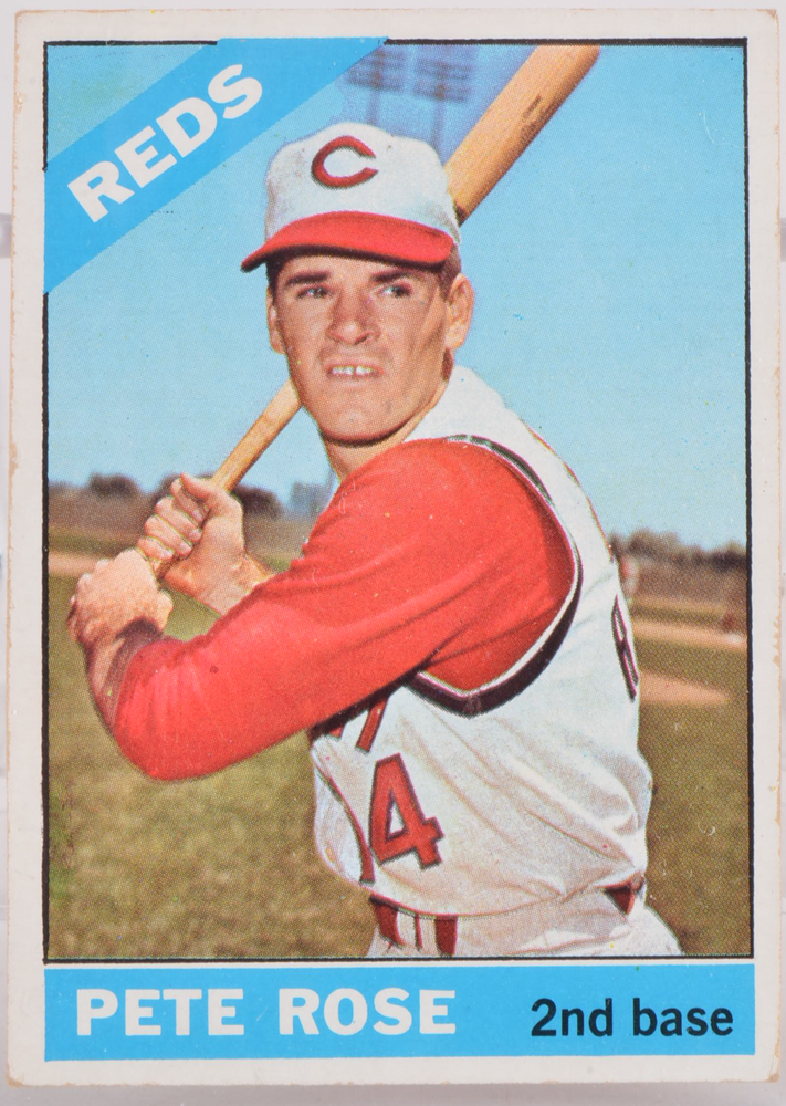 Thirteen 1966 Cincinnati Reds Topps Baseball Cards With Rose/Perez