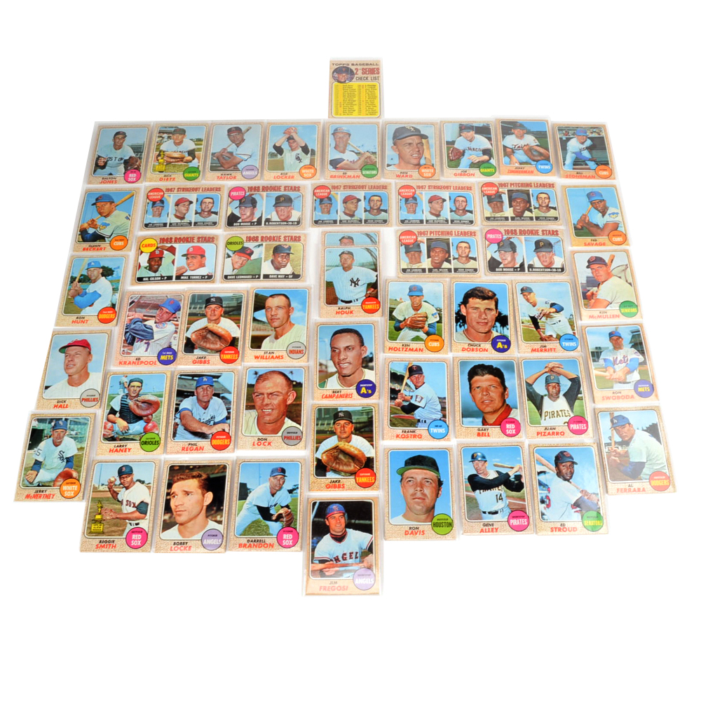 PRIORITY-Fifty 1968 Topps Baseball Cards