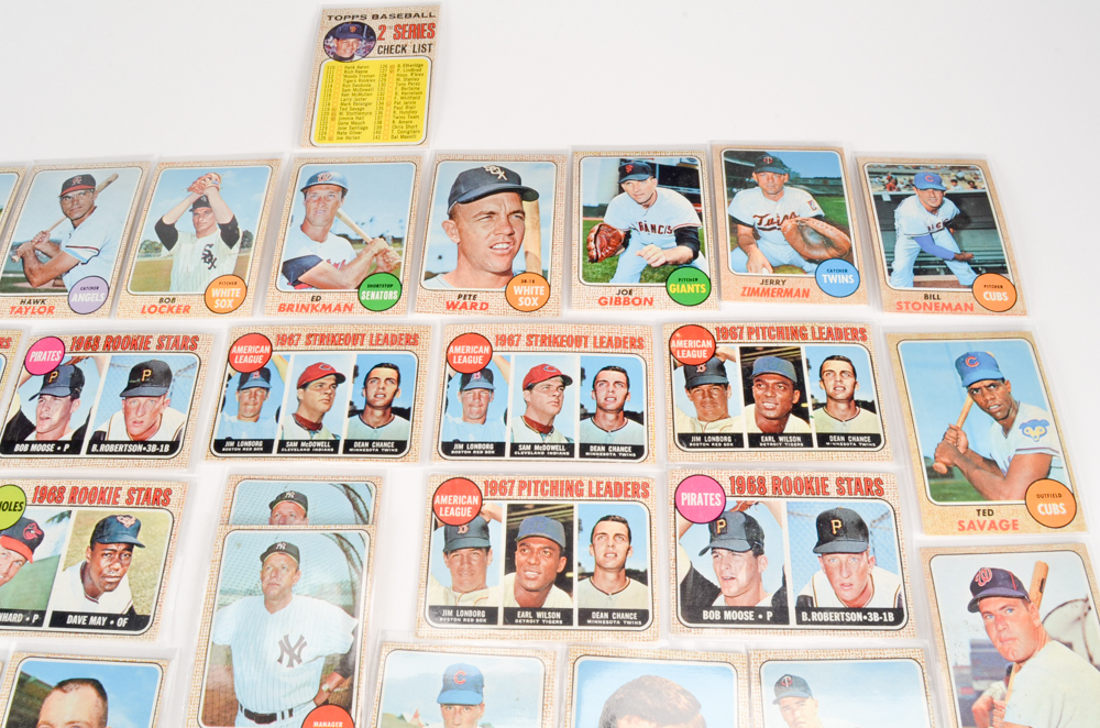 PRIORITY-Fifty 1968 Topps Baseball Cards