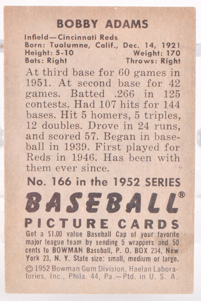 Ten Vintage Bowman and Topps Baseball Cards  Mainly Reds