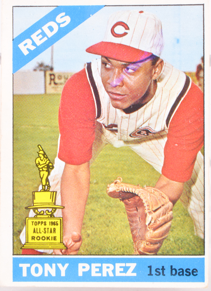 Thirteen 1966 Cincinnati Reds Topps Baseball Cards With Rose/Perez