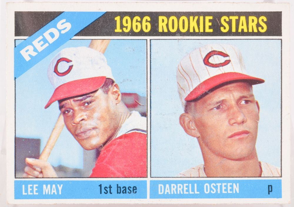 Thirteen 1966 Cincinnati Reds Topps Baseball Cards With Rose/Perez