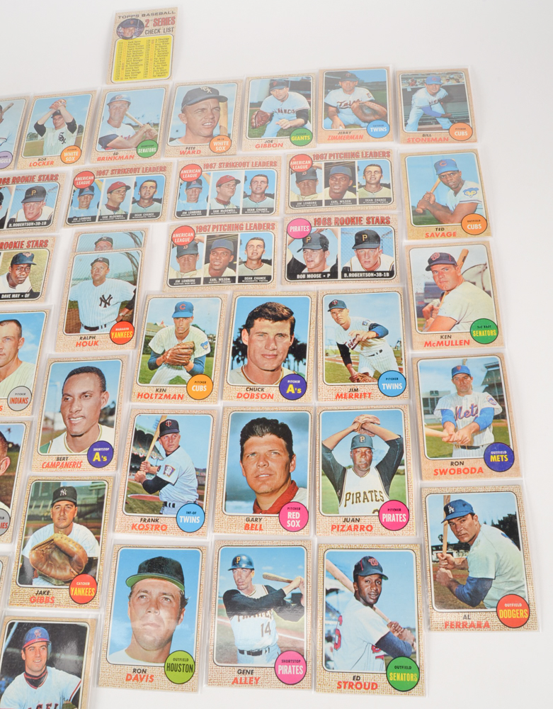 PRIORITY-Fifty 1968 Topps Baseball Cards