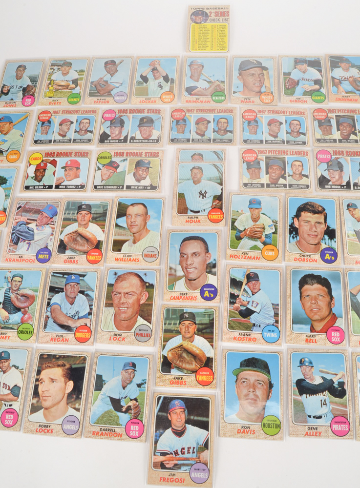PRIORITY-Fifty 1968 Topps Baseball Cards