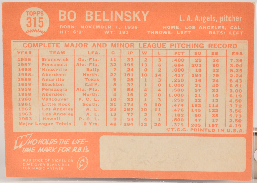 Sixty 1964 Topps Baseball Cards