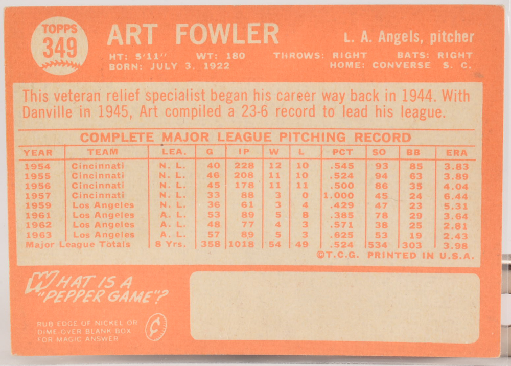 Sixty 1964 Topps Baseball Cards