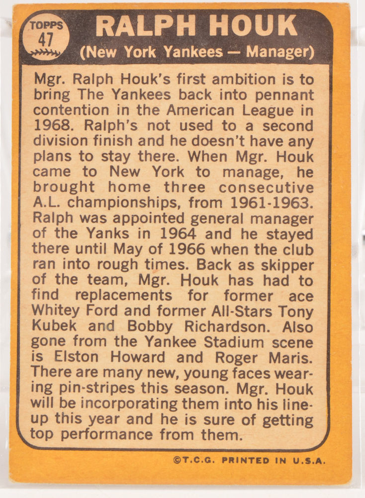 PRIORITY-Fifty 1968 Topps Baseball Cards