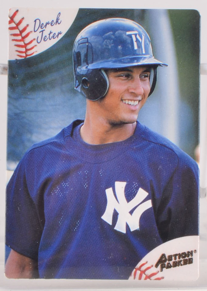 Derek Jeter Rookie/Draft and 2007 Pres. Bush Baseball Cards