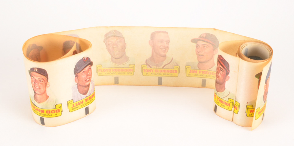 1966 Uncut Topps Rub Off Strip