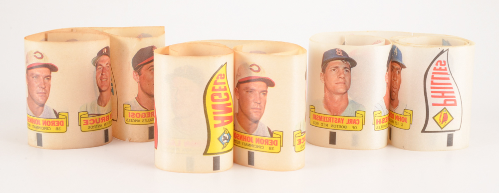 1966 Uncut Topps Rub Off Strip