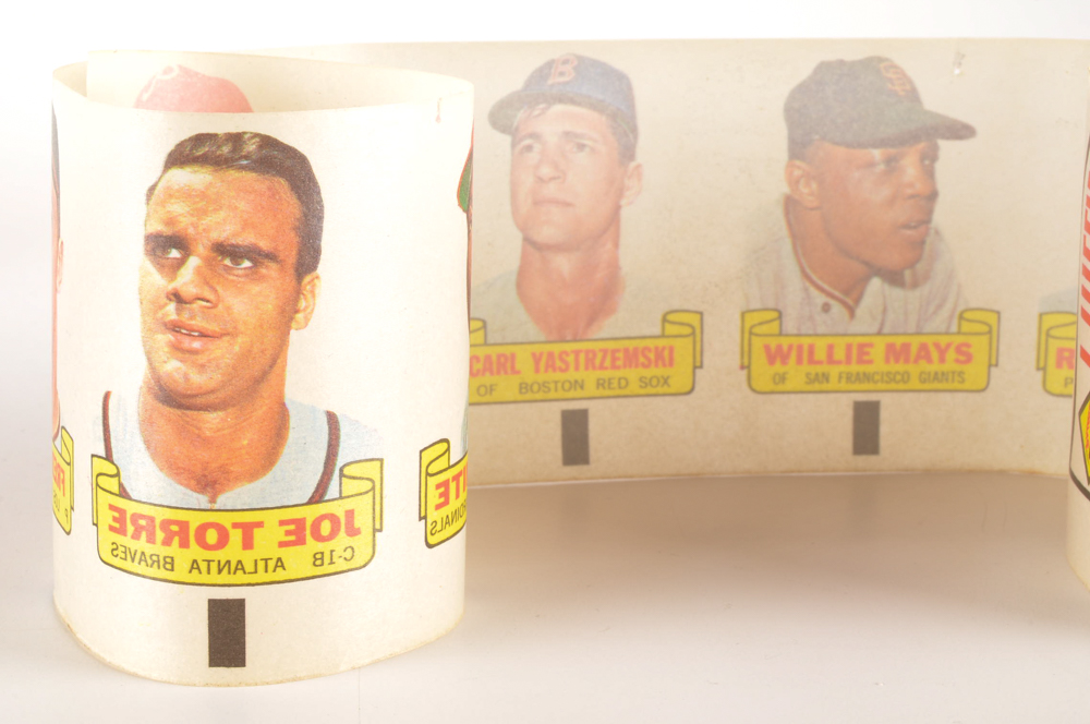 1966 Uncut Topps Rub Off Strip