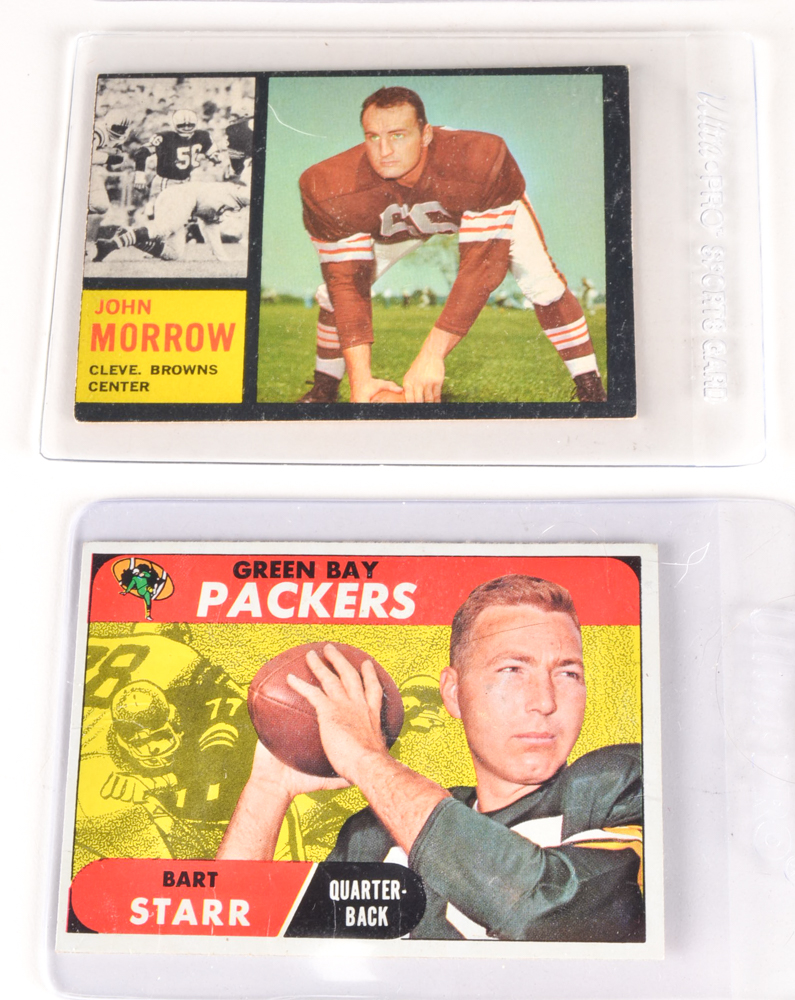 Thirteen Vintage Football Cards
