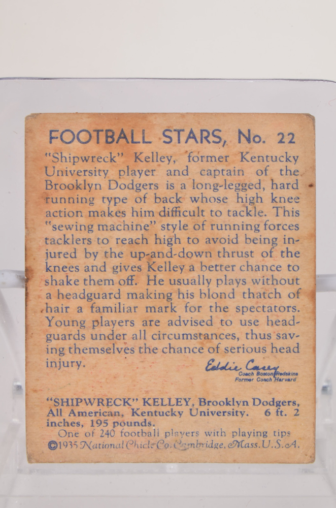 Thirteen Vintage Football Cards