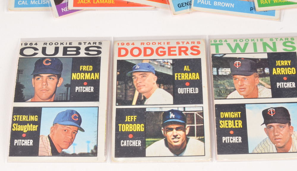 Fifty 1964 Topps Baseball Cards