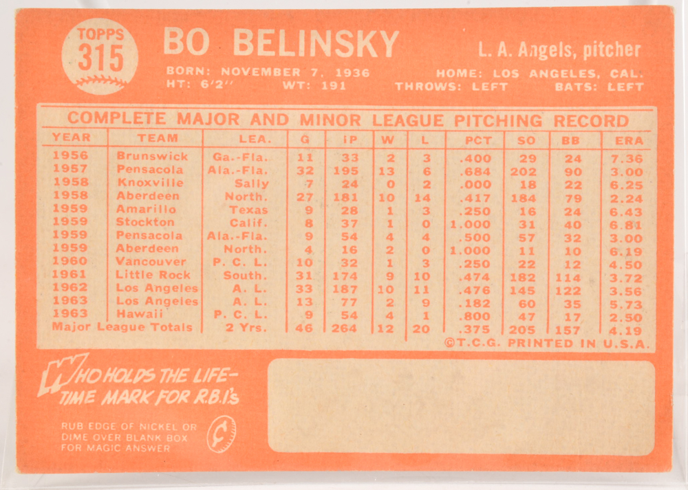 Fifty 1964 Topps Baseball Cards