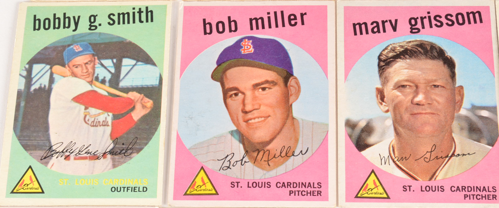 Twenty-Five 1959 Topps Baseball Cards