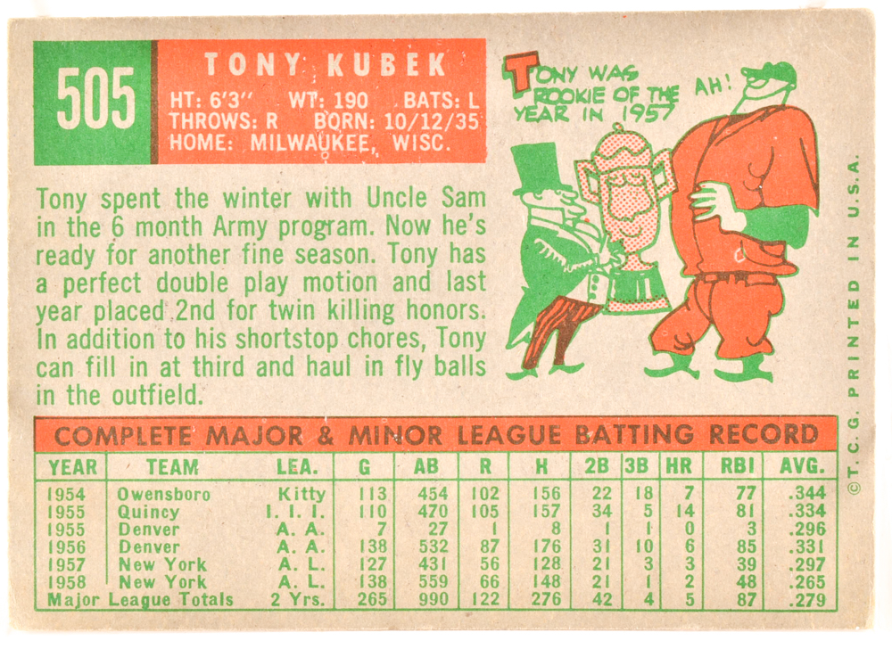 Twenty-Five 1959 Topps Baseball Cards