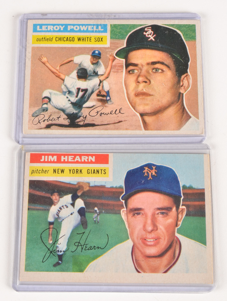 PRIORITY-Fifteen 1956 and 1957 Topps Baseball Cards