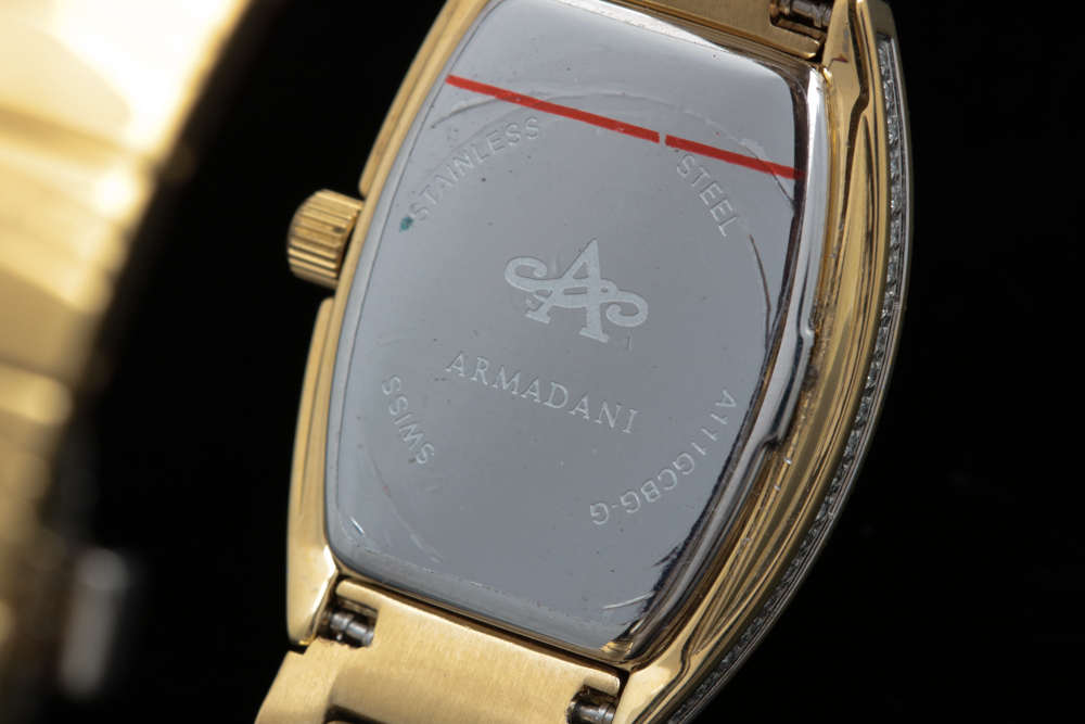 1.31 CTW Diamond and Gold Tone Stainless Steel Armandani Watch