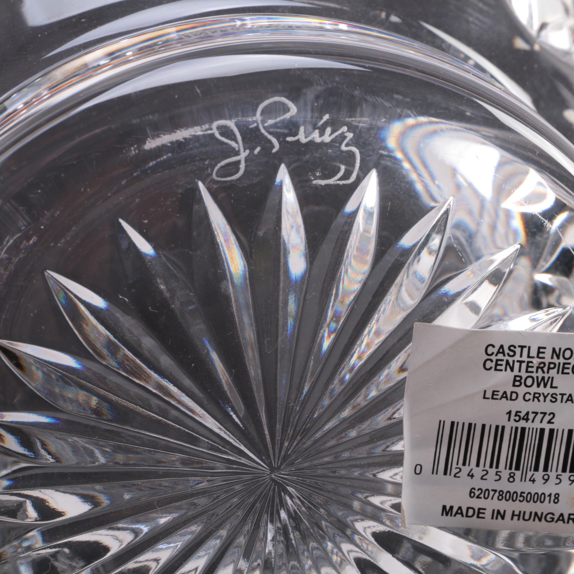 Signed Waterford Crystal "Castle Nore" Centerpiece Bowl EBTH