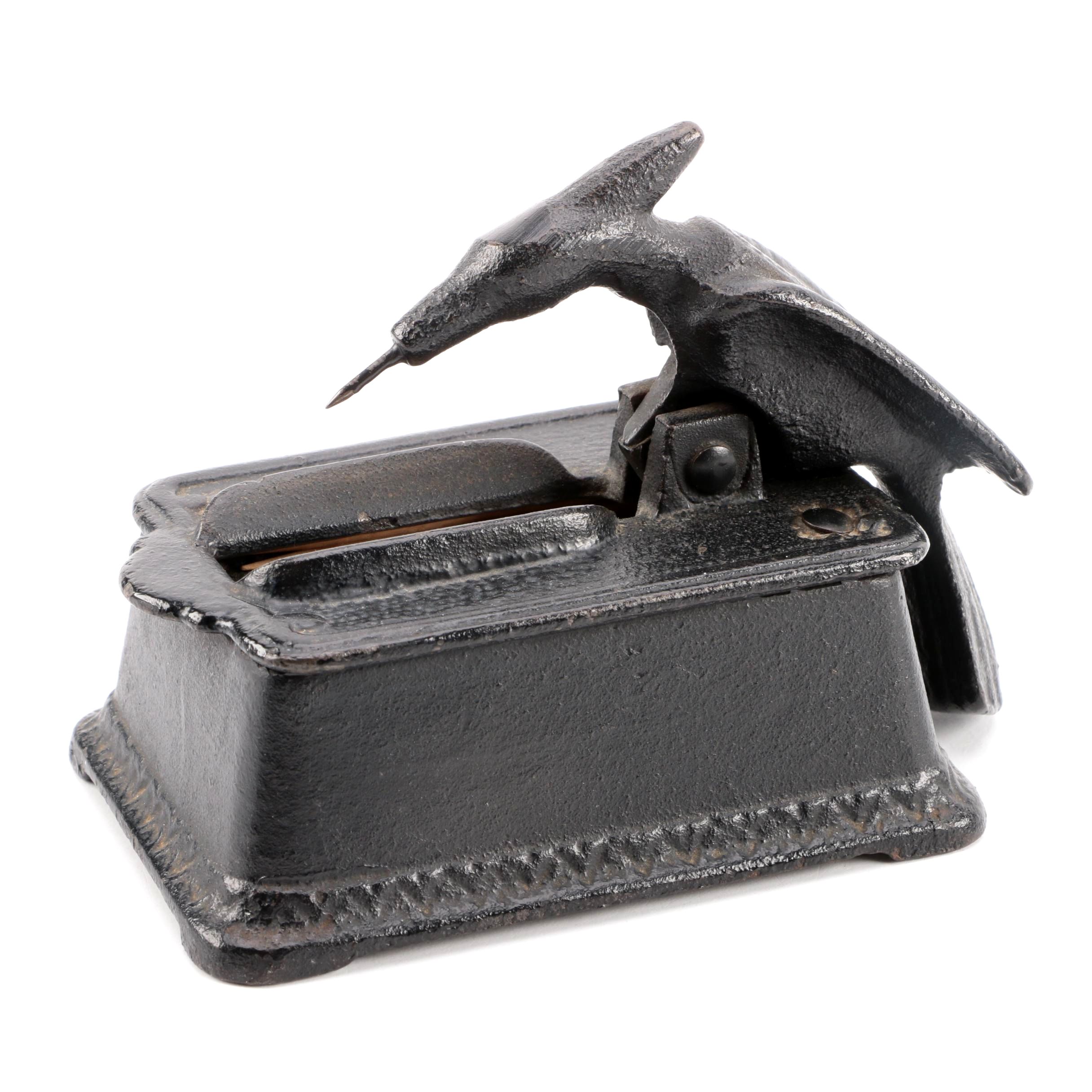 Cast Iron Woodpecker Toothpick Dispenser