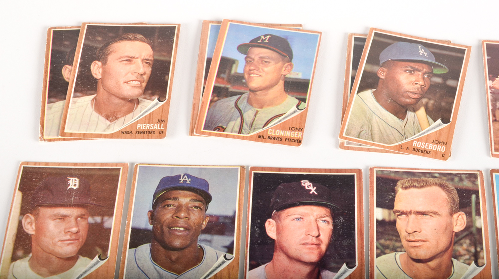 Thirty-Three 1961-1964 Topps Baseball Cards