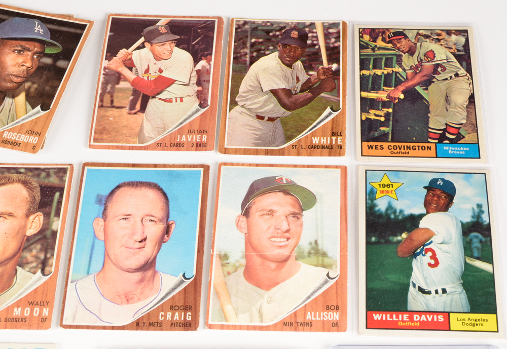 Thirty-Three 1961-1964 Topps Baseball Cards