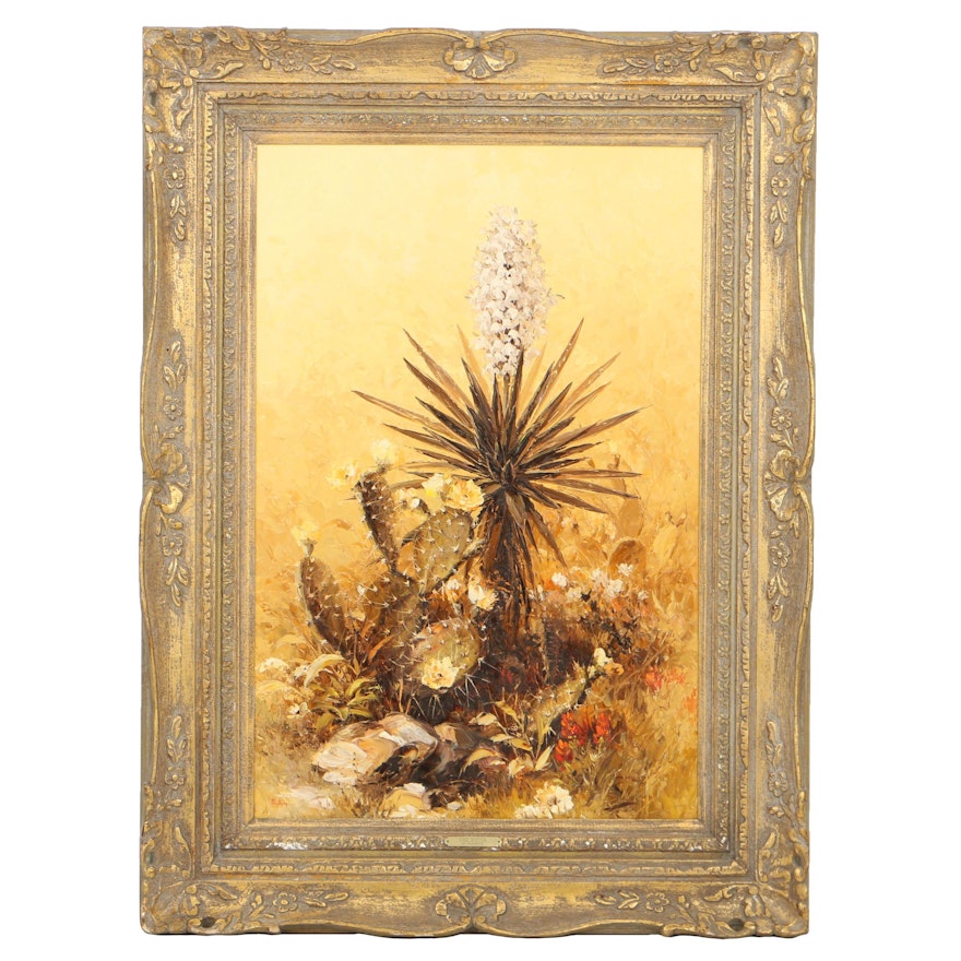 Dalhart Windberg Oil Painting on Canvas "Yucca Plant"