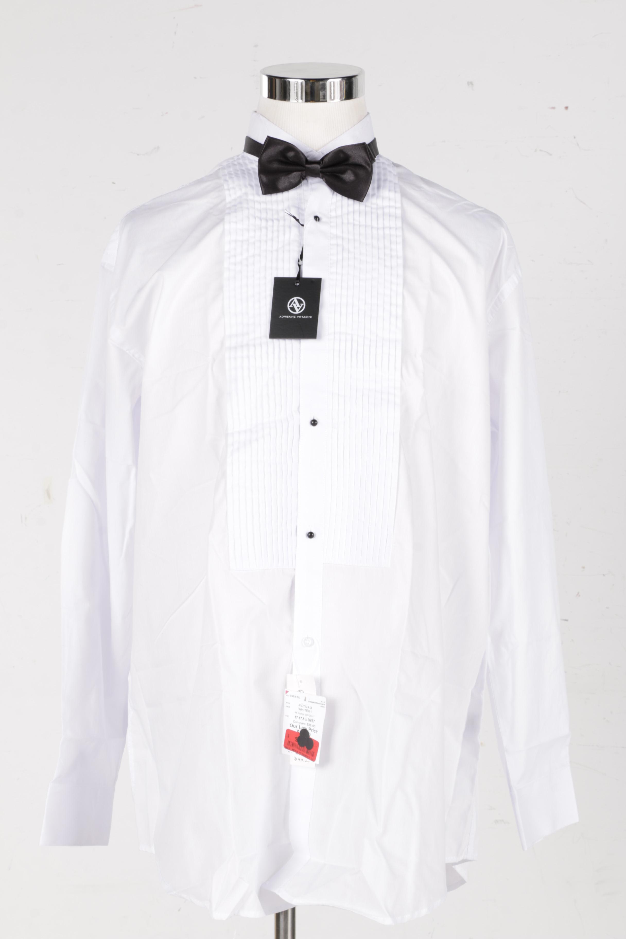 Men's Adrienne Vittadini Tuxedo Shirt and Accessories