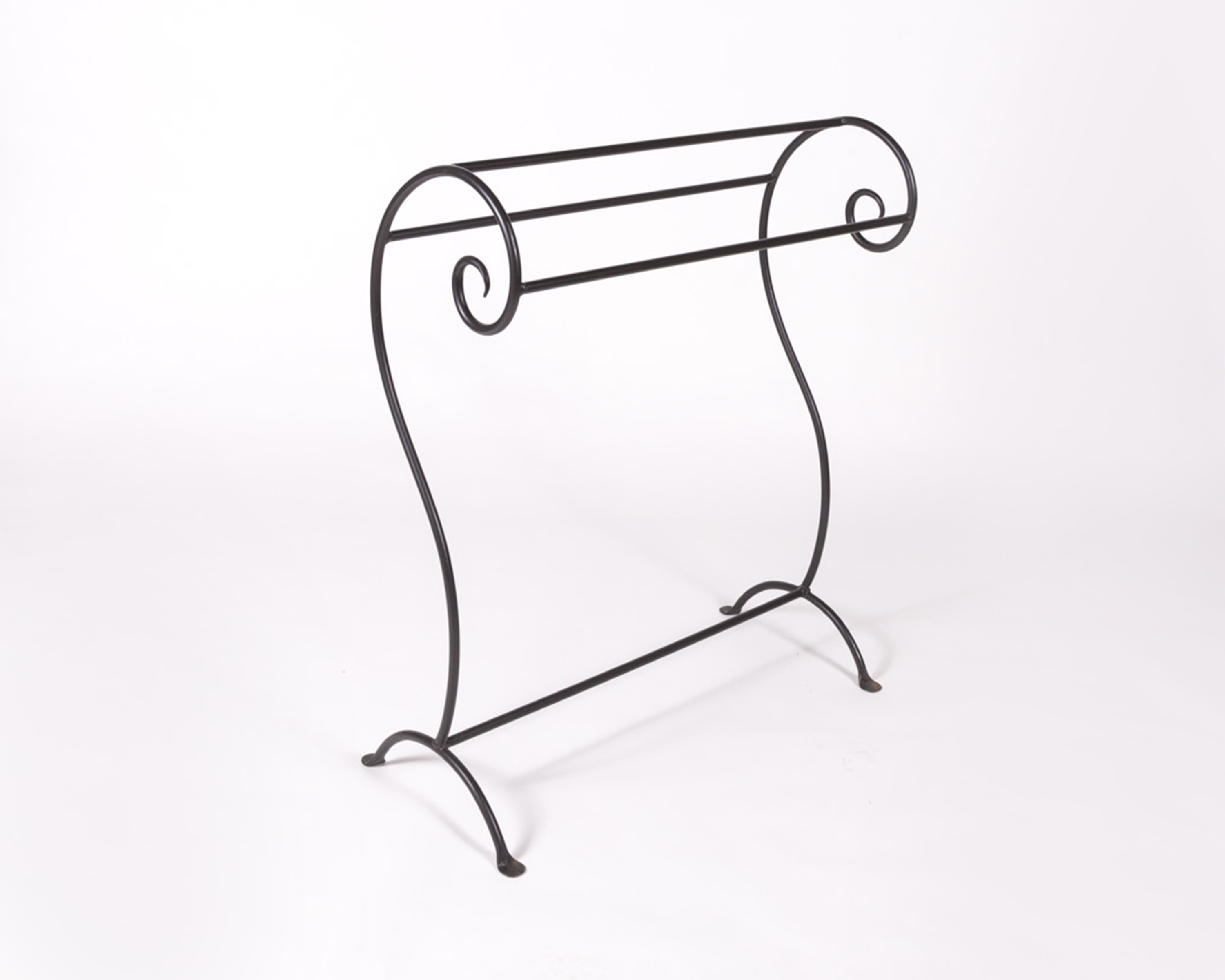 Scrolled Wrought Iron Quilt Rack